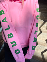 Load image into Gallery viewer, DUBLAB PINK PALM TREE EVERYBODY.WORLD HOODIE
