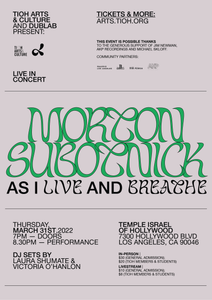 Morton Subotnick "As I Live and Breath" Poster (Signed)